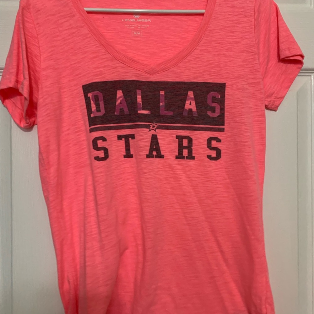 Dallas Stars Fitted Pink Short Sleeve Tee